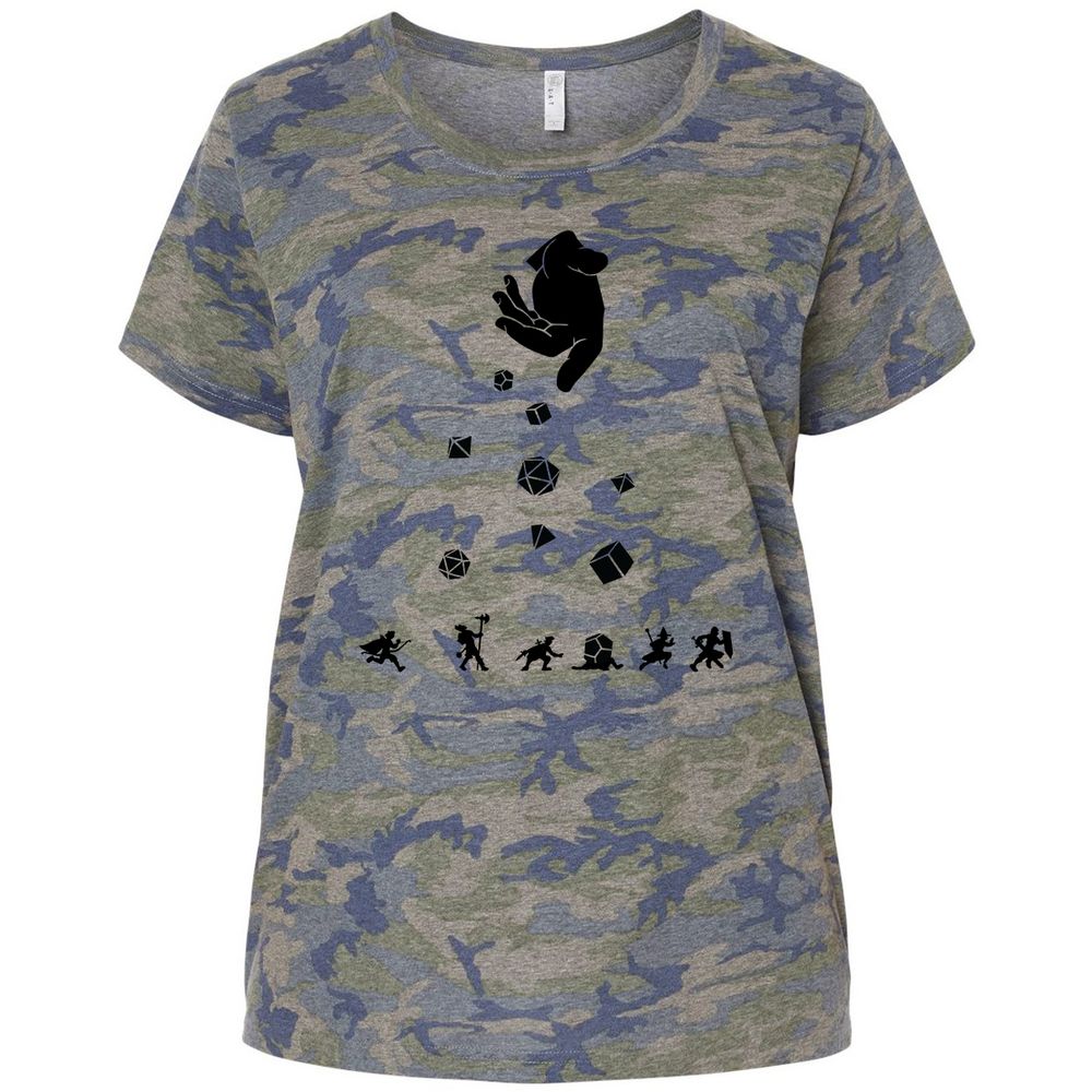 Ladies Curvy Jersey - 1BL9CR4X - Vintage Camo - 5