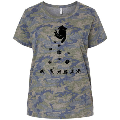 Ladies Curvy Jersey - 1BL9CR4X - Vintage Camo - 5