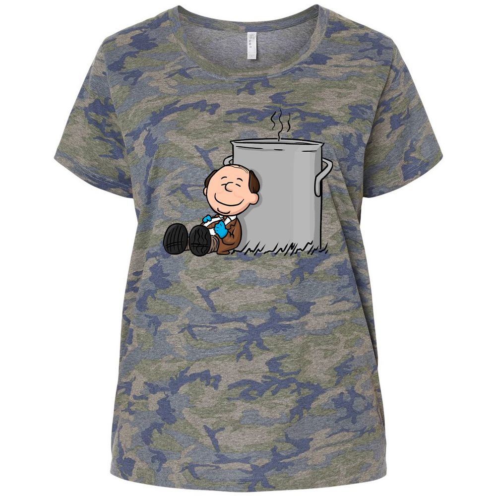 Ladies Curvy Jersey - 8D1K65AD - Vintage Camo - 5