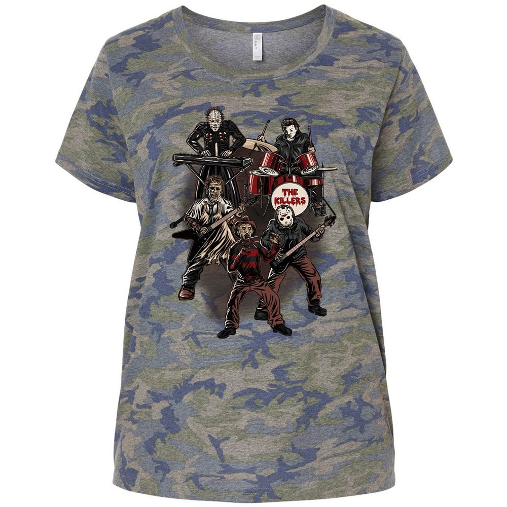 Ladies Curvy Jersey - UQG4PM1Y - Vintage Camo - 5