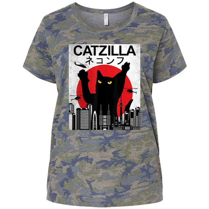 Ladies Curvy Jersey - TXWNW2TU - Vintage Camo - 5