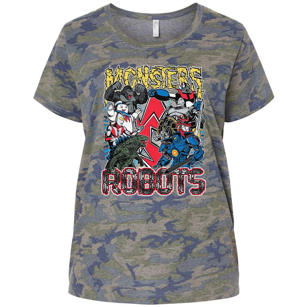 Ladies Curvy Jersey - JM8EM2L5 - Vintage Camo - 5