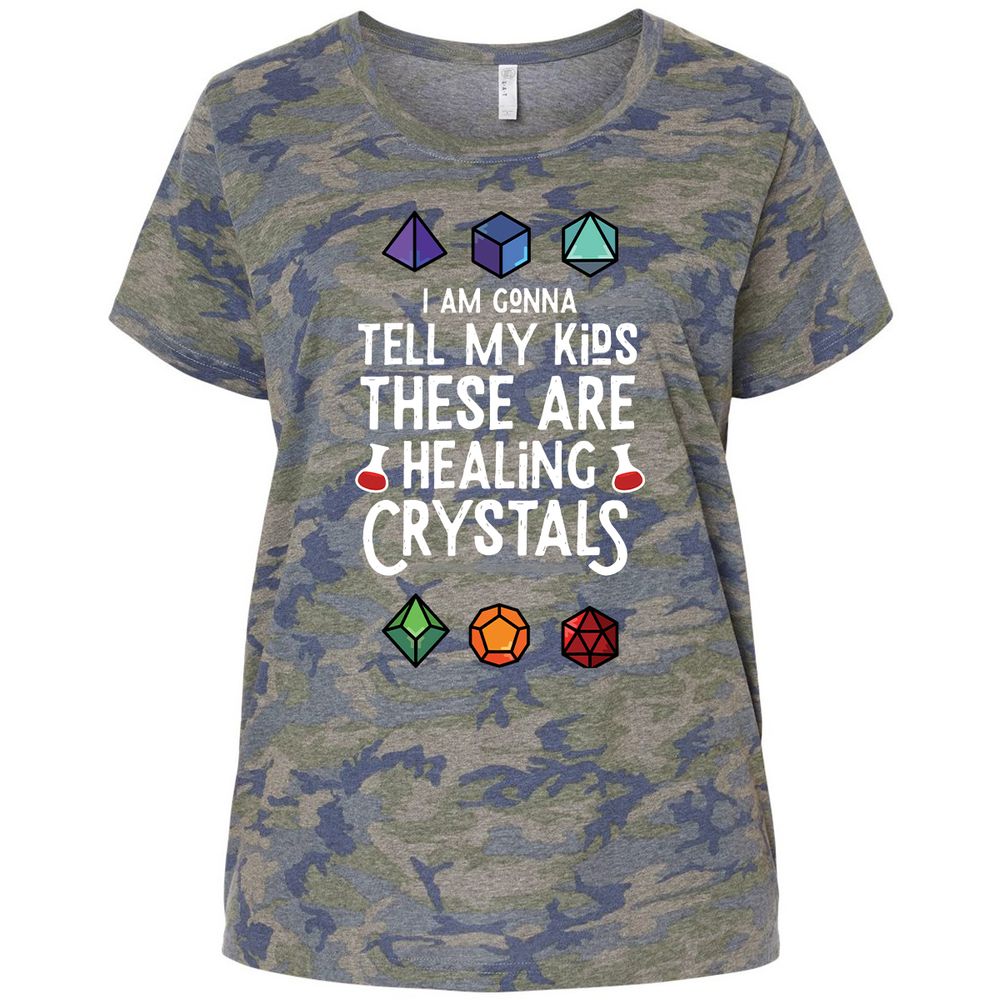 Ladies Curvy Jersey - 9Z6TL5R8 - Vintage Camo - 5