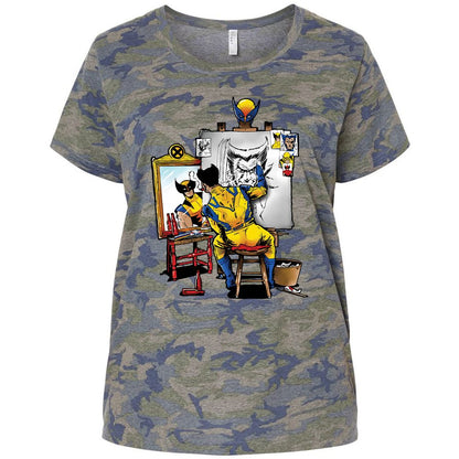 Ladies Curvy Jersey - 63AM6ASN - Vintage Camo - 5