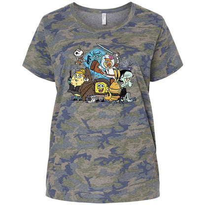 Ladies Curvy Jersey - S8KWLRHC - Vintage Camo - 5