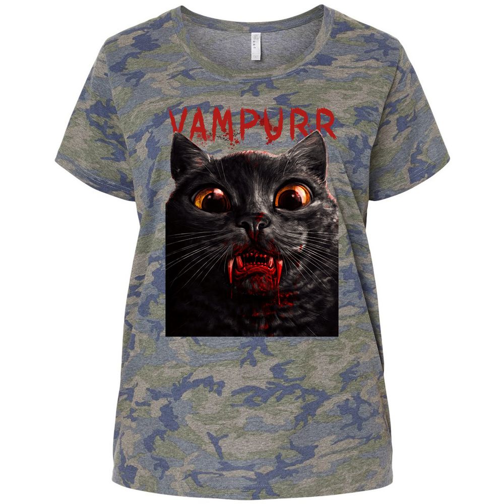 Ladies Curvy Jersey - W784RD8N - Vintage Camo - 5