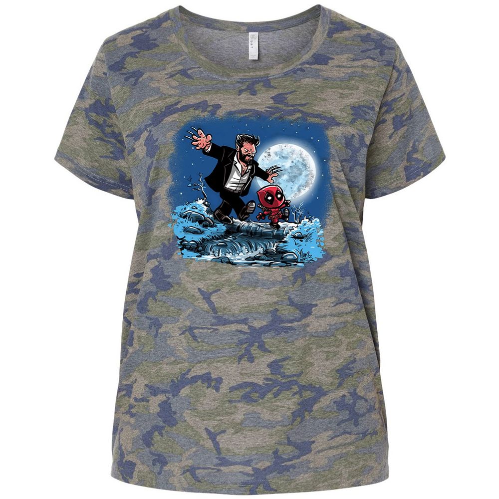 Ladies Curvy Jersey - 79XVN2CF - Vintage Camo - 5