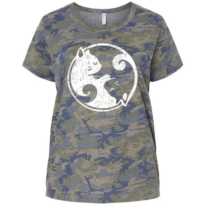 Ladies Curvy Jersey - 52Q7VQH8 - Vintage Camo - 5