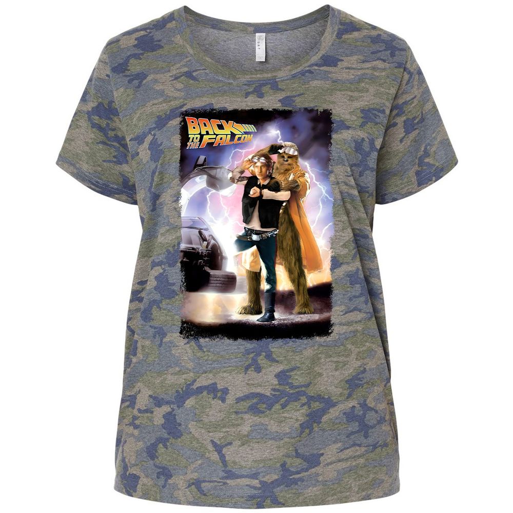 Ladies Curvy Jersey - ELM8FVXR - Vintage Camo - 5