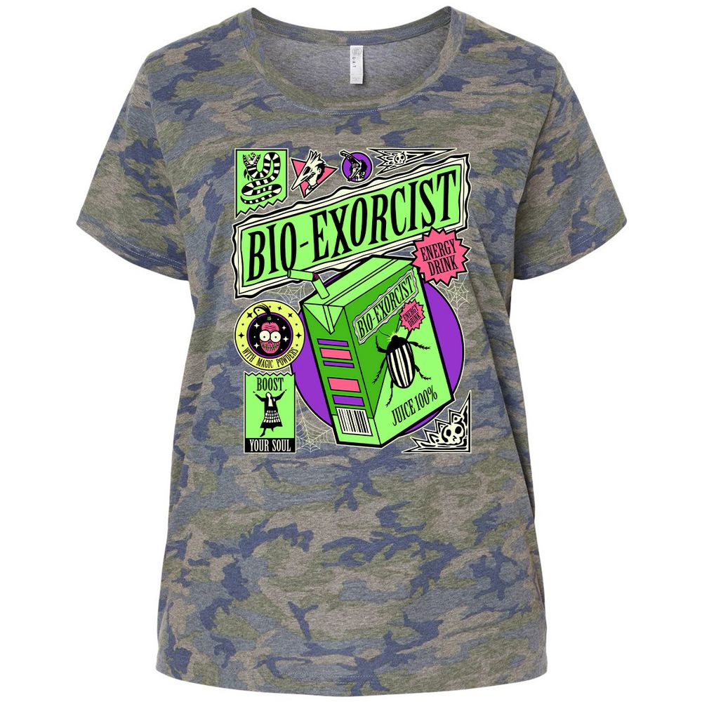 Ladies Curvy Jersey - QXS1WTJ7 - Vintage Camo - 5