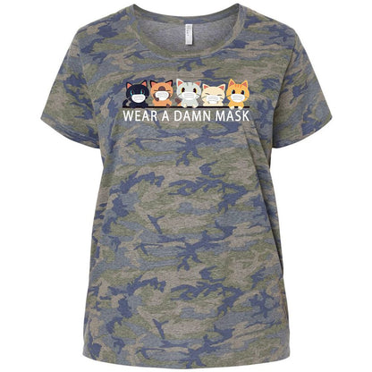 Ladies Curvy Jersey - 83ULQL8Z - Vintage Camo - 5