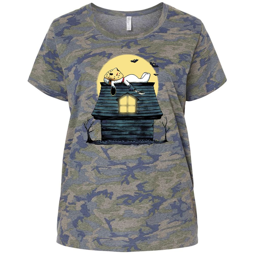 Ladies Curvy Jersey - J2EBVW7N - Vintage Camo - 5