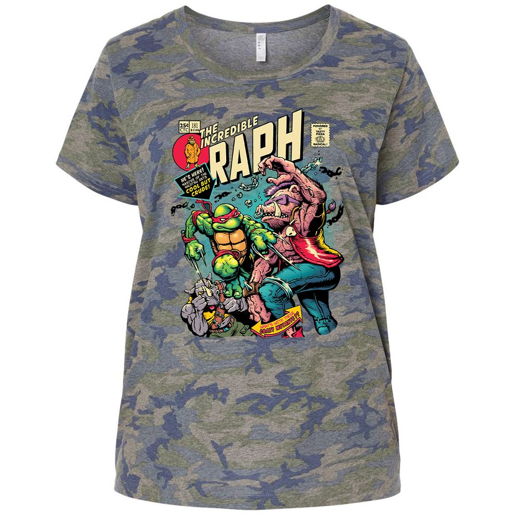 Ladies Curvy Jersey - BDGBJV15 - Vintage Camo - 5