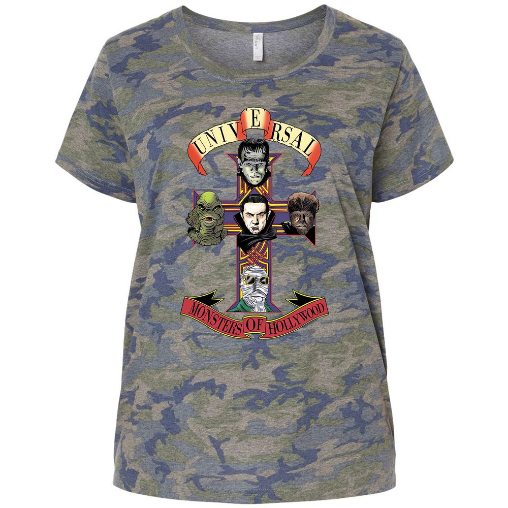 Ladies Curvy Jersey - ALCTSRZC - Vintage Camo - 5