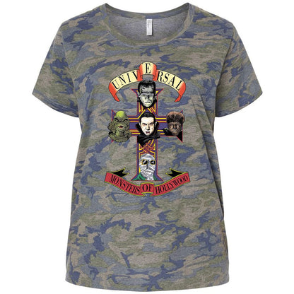 Ladies Curvy Jersey - ALCTSRZC - Vintage Camo - 5