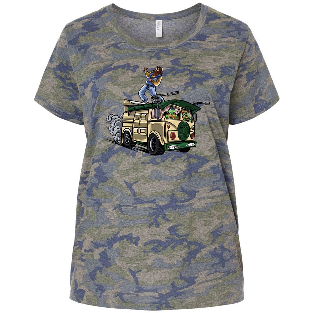 Ladies Curvy Jersey - 2YAGMU1D - Vintage Camo - 5