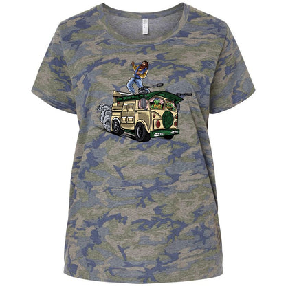 Ladies Curvy Jersey - 2YAGMU1D - Vintage Camo - 5