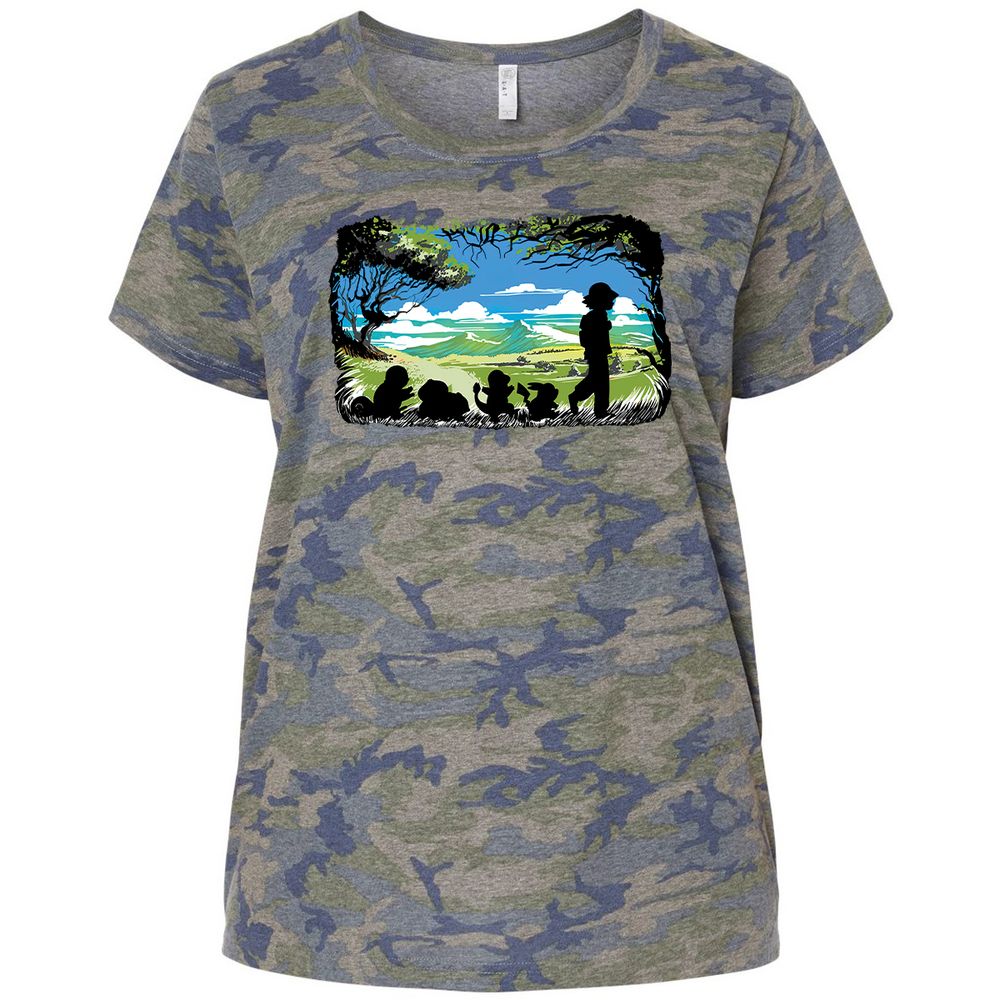 Ladies Curvy Jersey - 1A14S8LB - Vintage Camo - 5