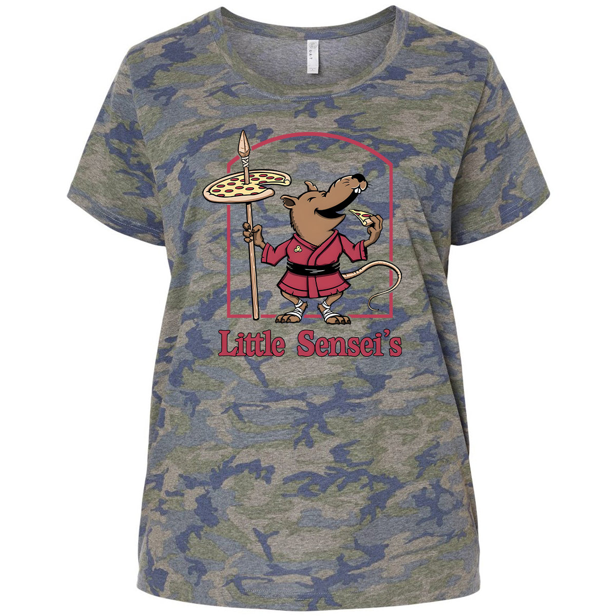 Ladies Curvy Jersey - FQHKDYDQ - Vintage Camo - 5