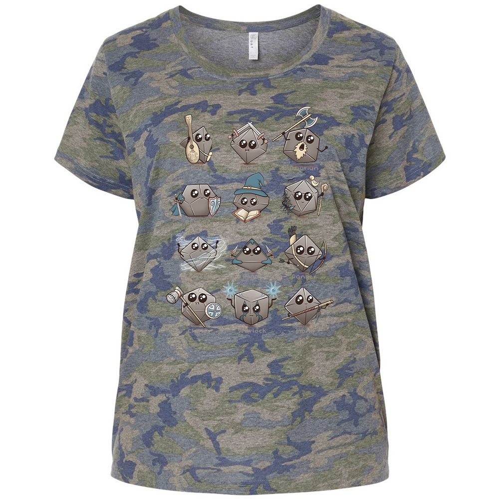 Ladies Curvy Jersey - N3C6B4QB - Vintage Camo - 5