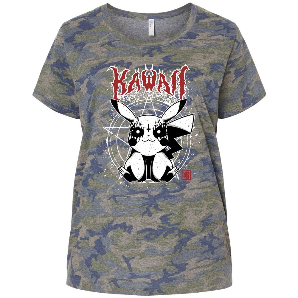 Ladies Curvy Jersey - S6VLXH4D - Vintage Camo - 5