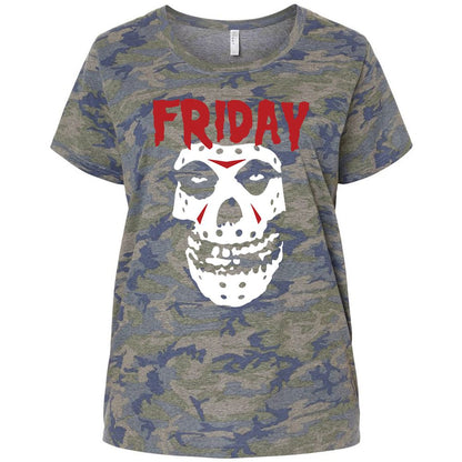 Ladies Curvy Jersey - R6UYWGQX - Vintage Camo - 5