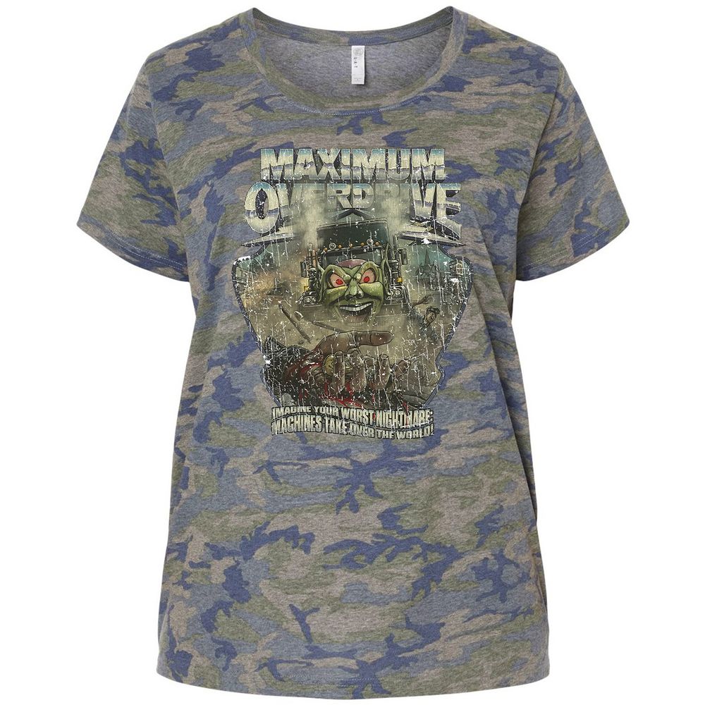 Ladies Curvy Jersey - FHBVU66F - Vintage Camo - 5