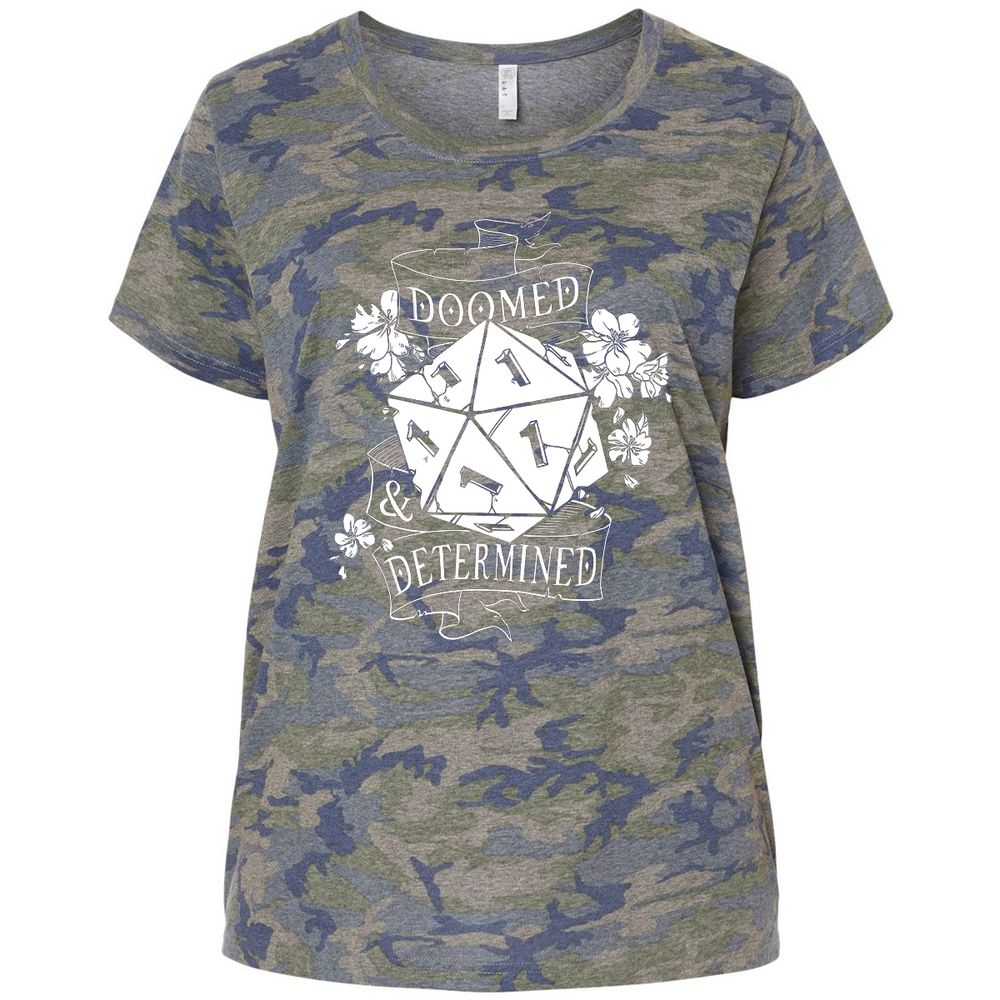 Ladies Curvy Jersey - UQ57P55C - Vintage Camo - 5