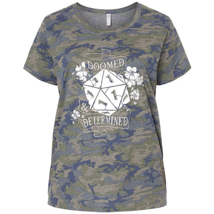 Ladies Curvy Jersey - UQ57P55C - Vintage Camo - 5