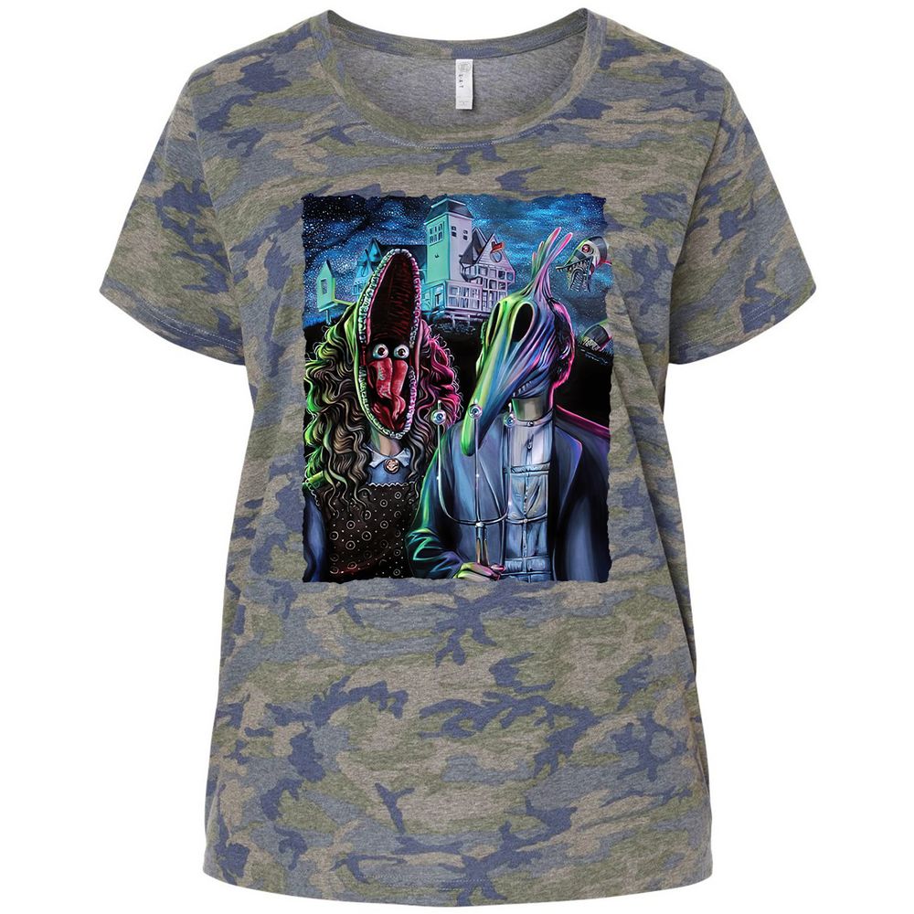 Ladies Curvy Jersey - 37E51N5D - Vintage Camo - 5