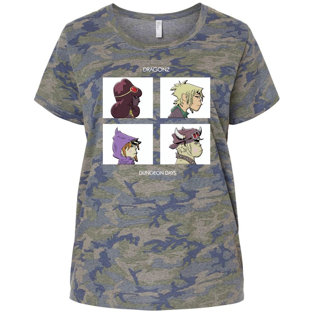 Ladies Curvy Jersey - 4PDUQK5Q - Vintage Camo - 5