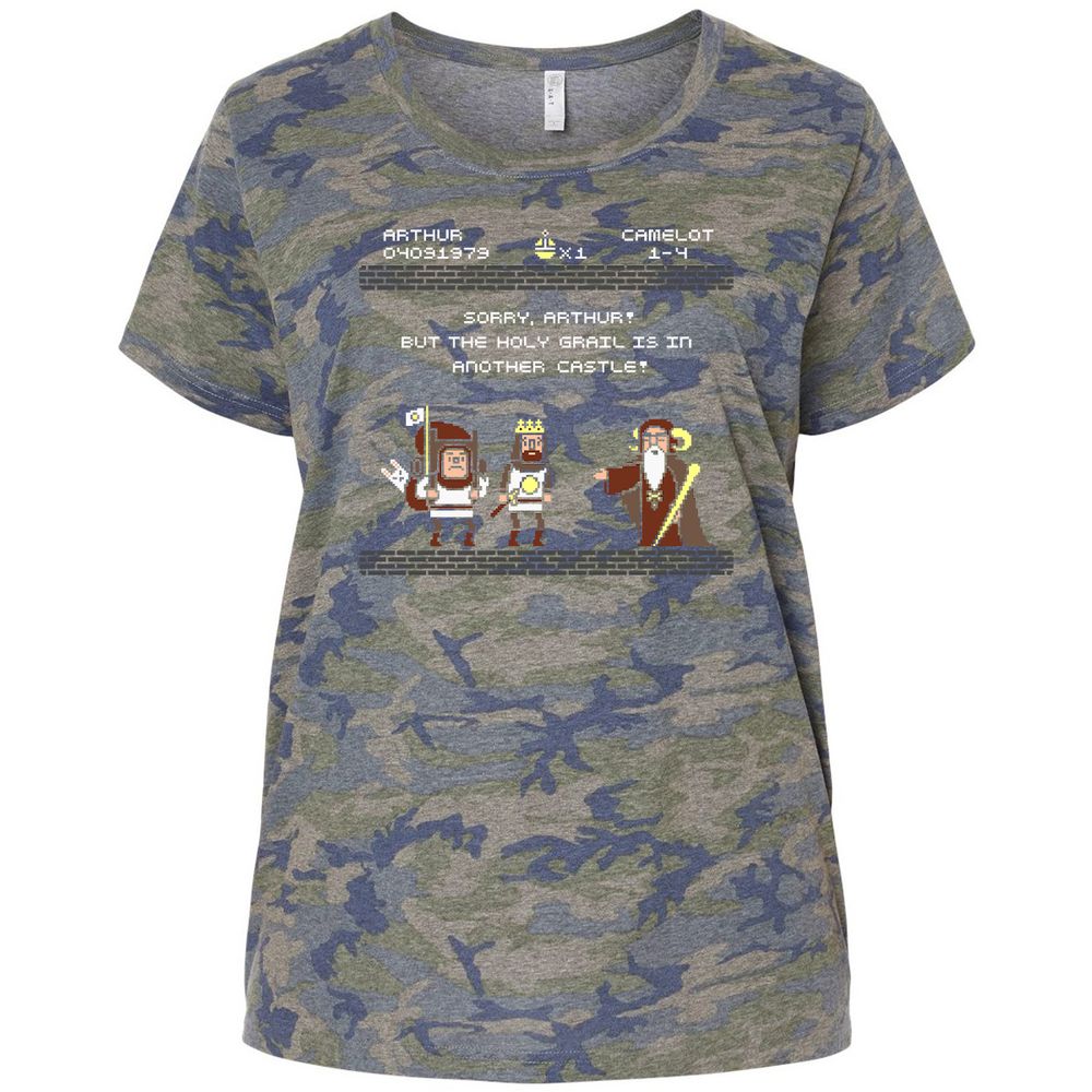 Ladies Curvy Jersey - 74FB5ZTQ - Vintage Camo - 5