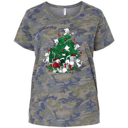 Ladies Curvy Jersey - YX7KPQ45 - Vintage Camo - 5