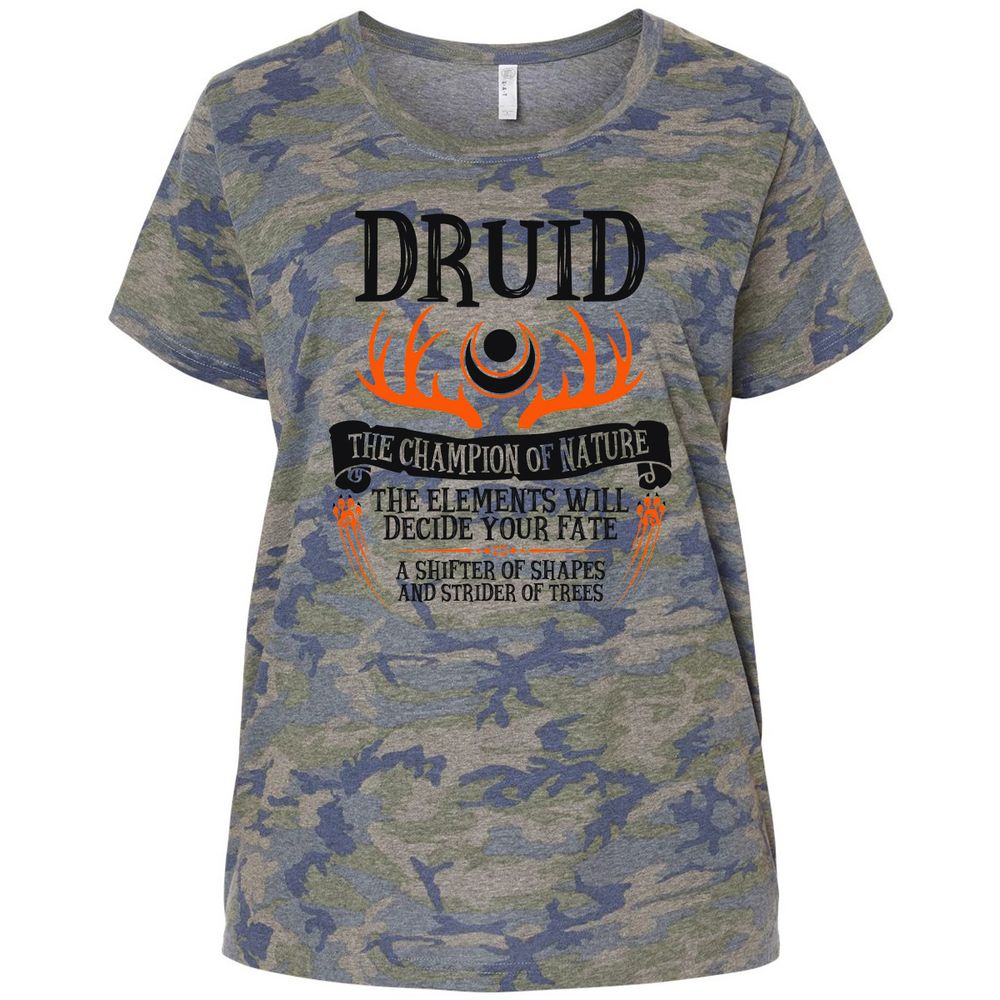 Ladies Curvy Jersey - DA1YB4XT - Vintage Camo - 5