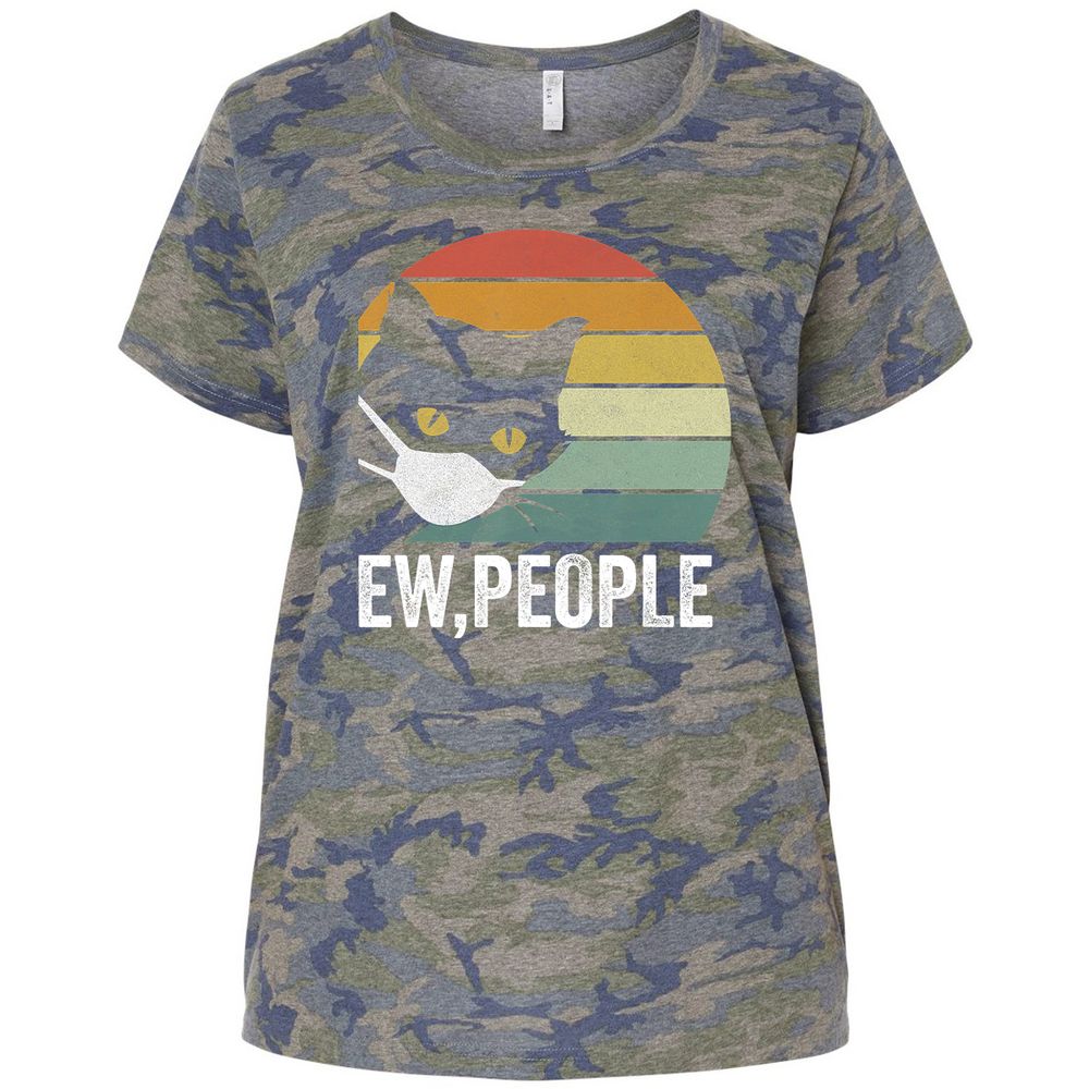 Ladies Curvy Jersey - HDGE5XSC - Vintage Camo - 5