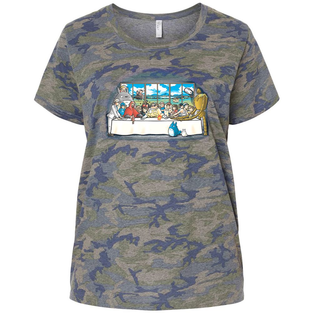 Ladies Curvy Jersey - VFS6118Q - Vintage Camo - 5