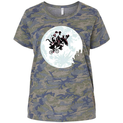 Ladies Curvy Jersey - QHKMVX2N - Vintage Camo - 5