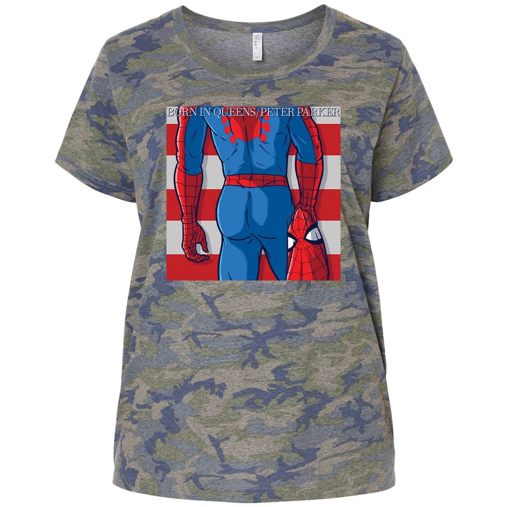 Ladies Curvy Jersey - 67STEBV3 - Vintage Camo - 5