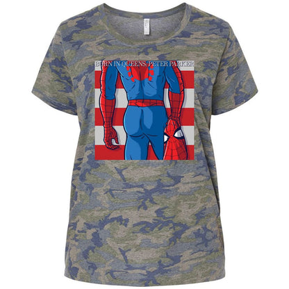 Ladies Curvy Jersey - 67STEBV3 - Vintage Camo - 5