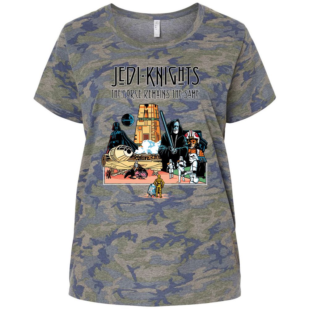 Ladies Curvy Jersey - LWCGJELQ - Vintage Camo - 5