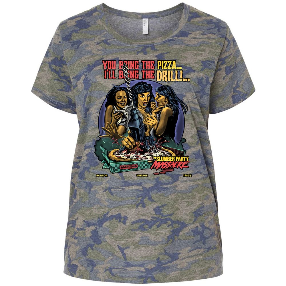 Ladies Curvy Jersey - ZN7KTQ32 - Vintage Camo - 5