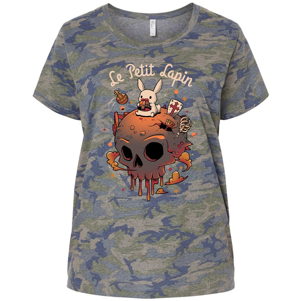 Ladies Curvy Jersey - DX4QUFN6 - Vintage Camo - 5