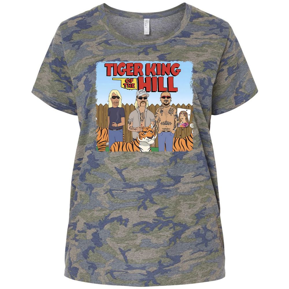 Ladies Curvy Jersey - WULHBAVB - Vintage Camo - 5