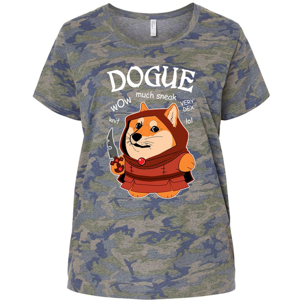 Ladies Curvy Jersey - 8E278WHD - Vintage Camo - 5