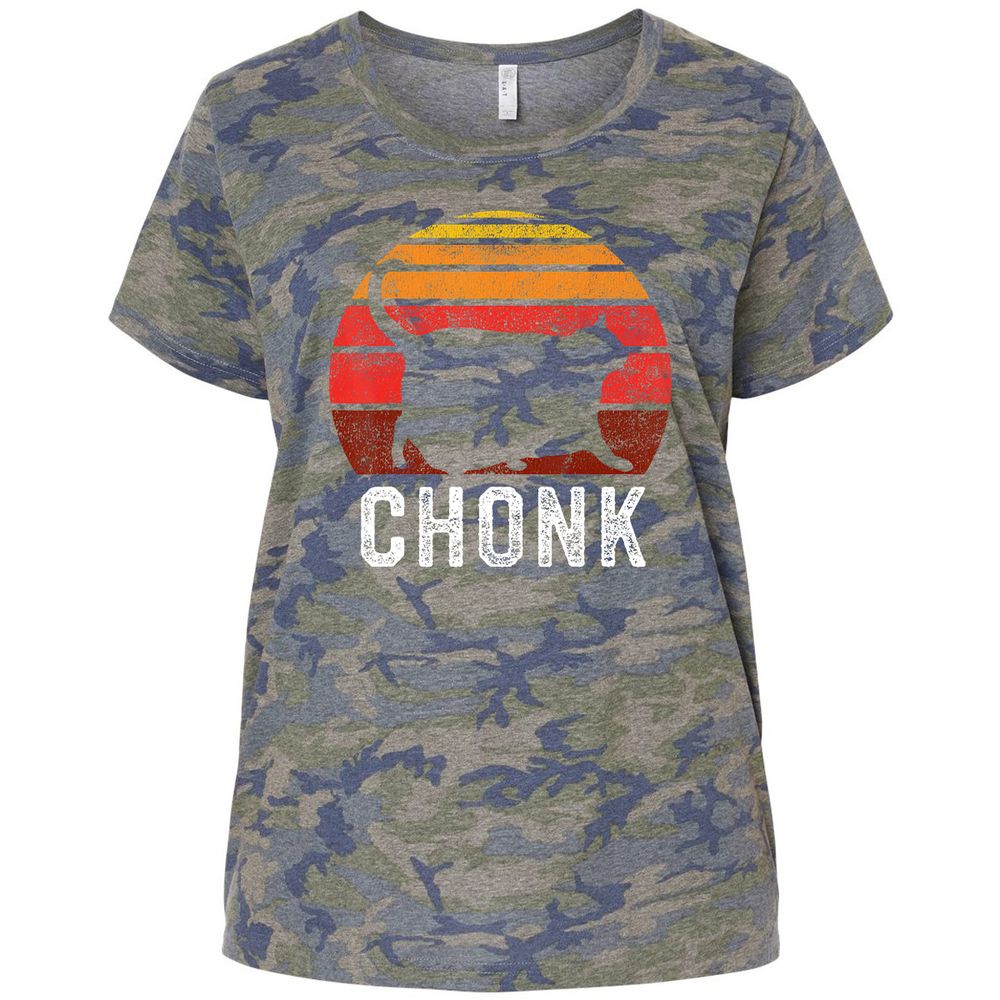 Ladies Curvy Jersey - 9Q3EZ19E - Vintage Camo - 5