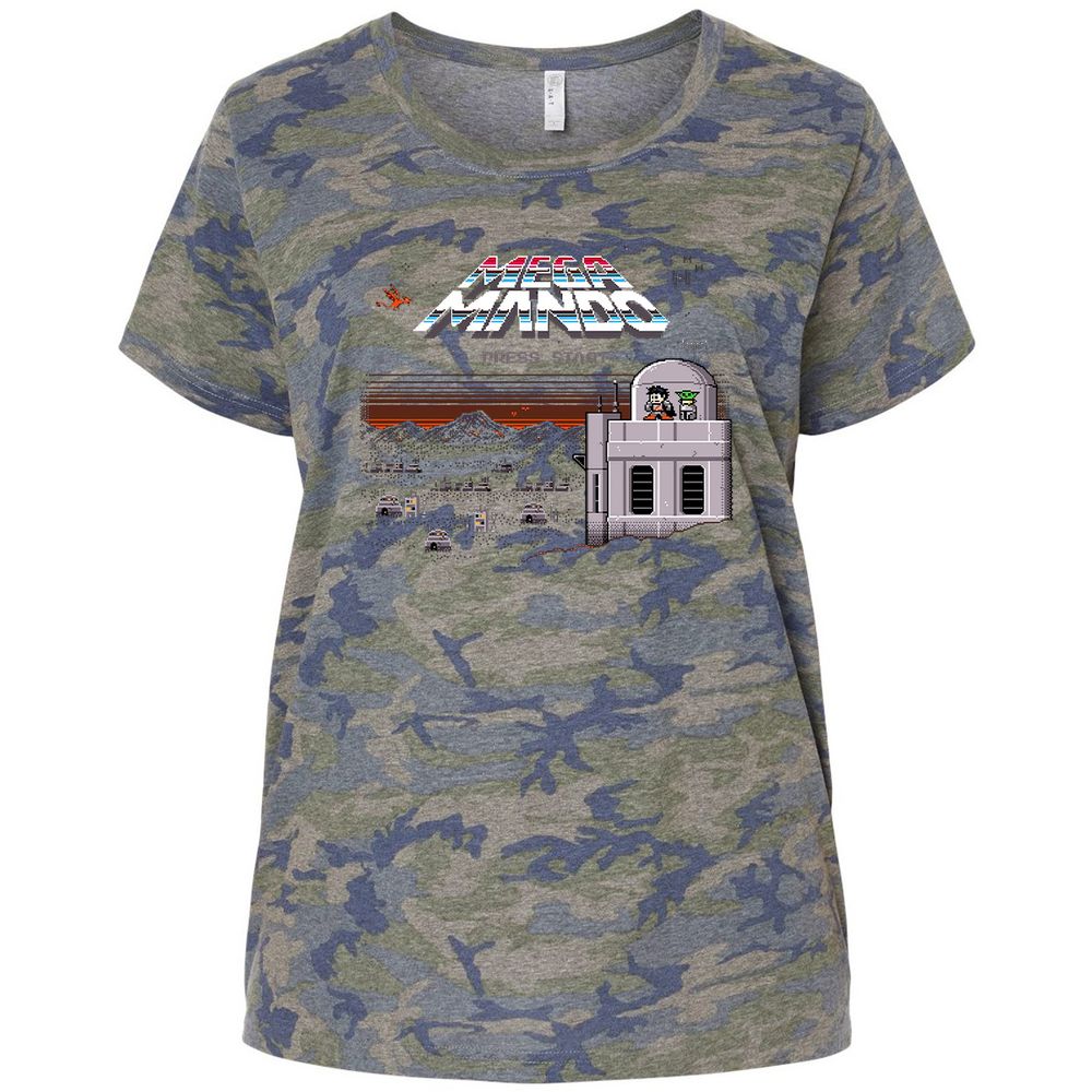 Ladies Curvy Jersey - LU78SXHG - Vintage Camo - 5