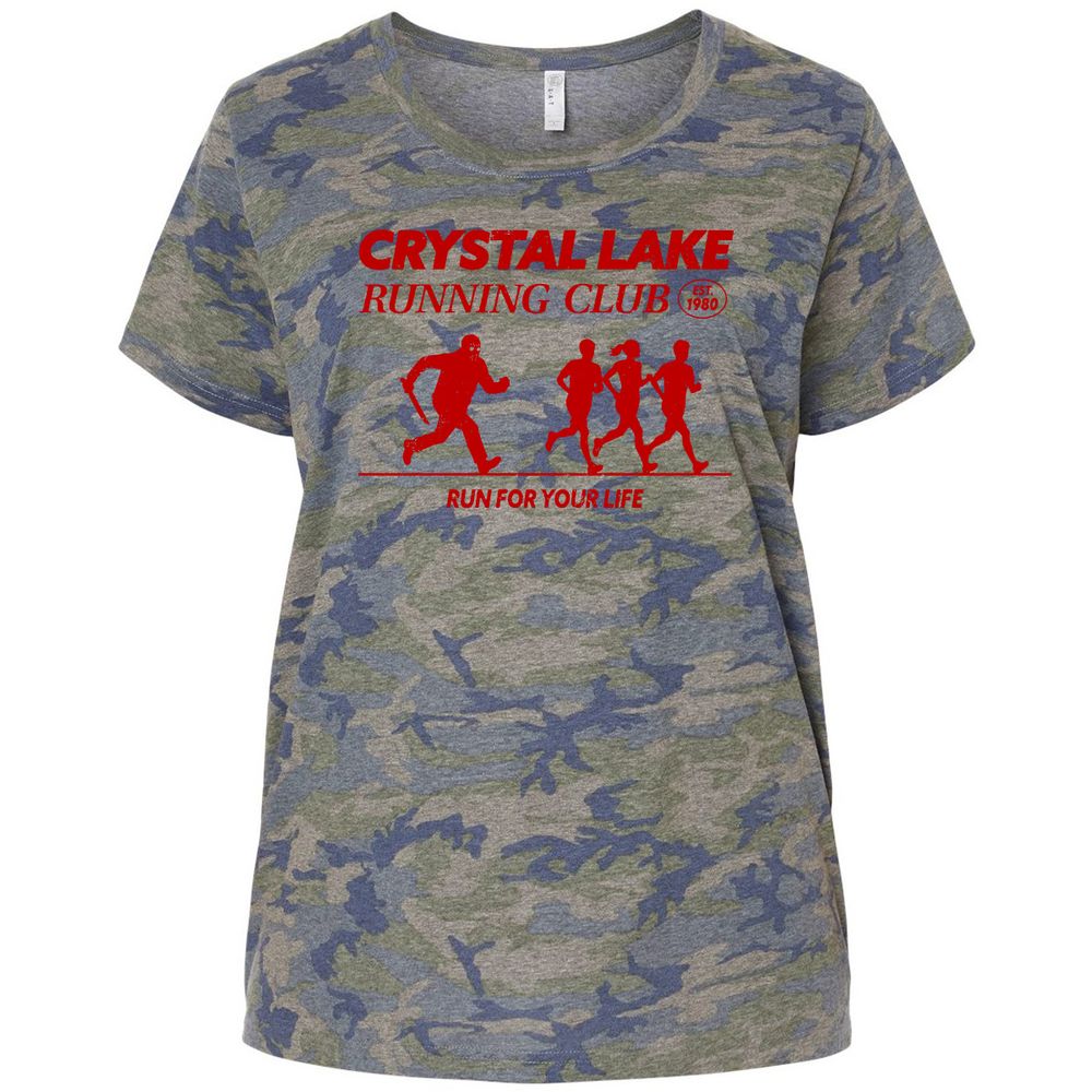 Ladies Curvy Jersey - 8WMSXQSW - Vintage Camo - 5