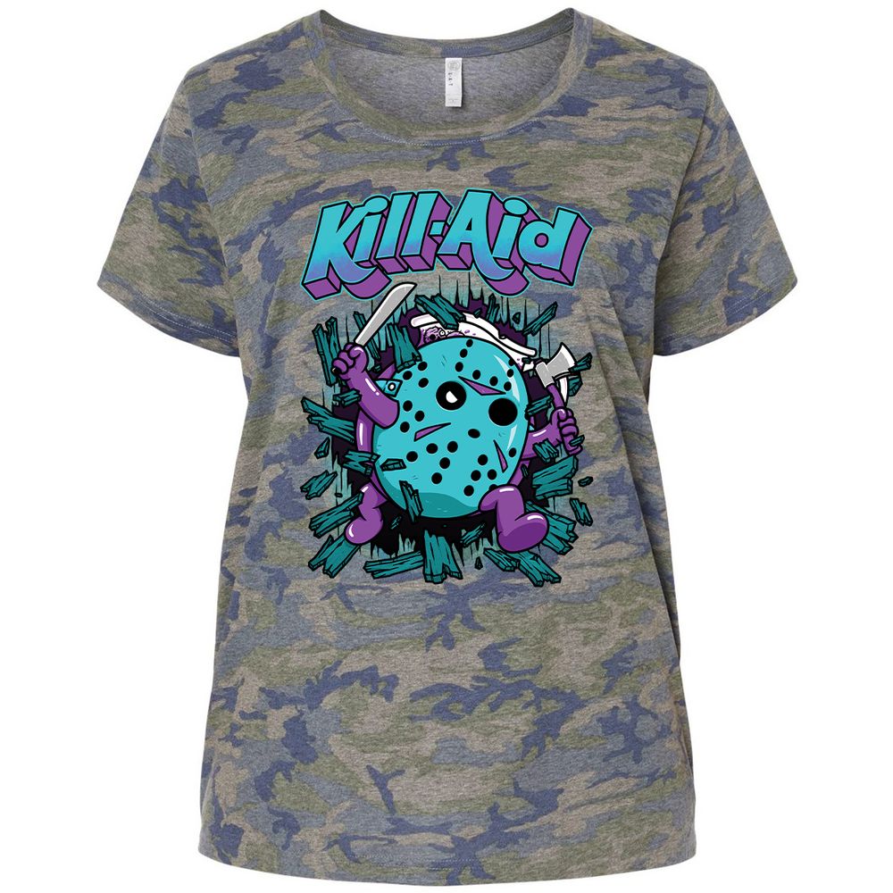 Ladies Curvy Jersey - HAV3GXNB - Vintage Camo - 5