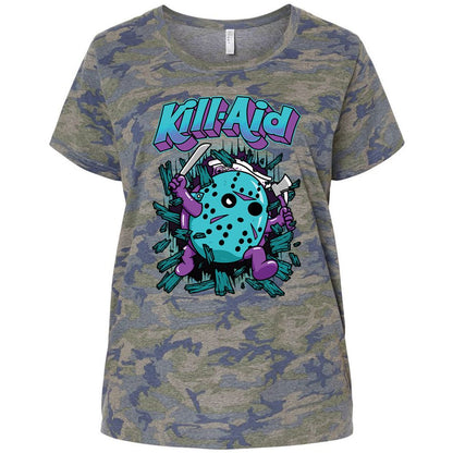 Ladies Curvy Jersey - HAV3GXNB - Vintage Camo - 5