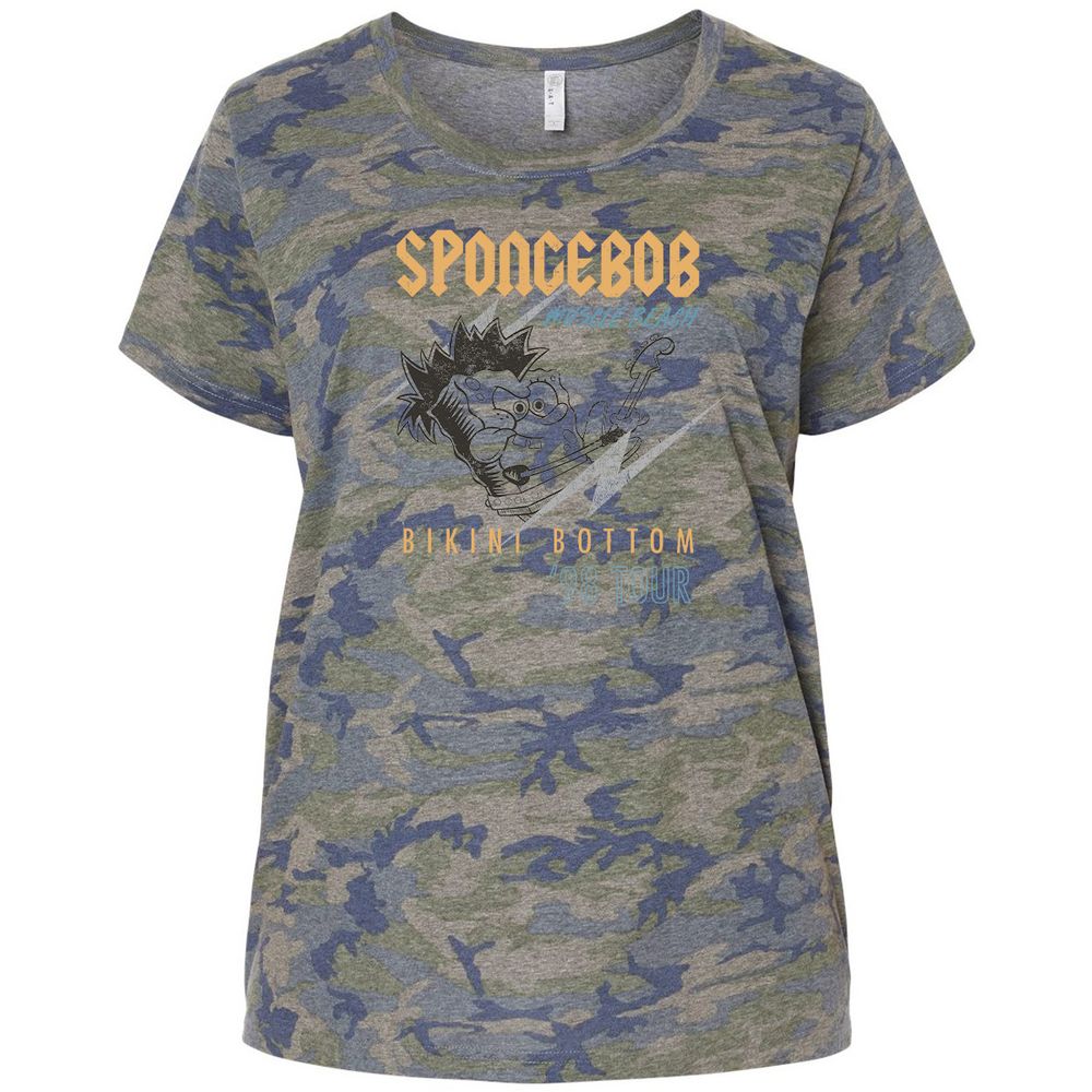 Ladies Curvy Jersey - YM844943 - Vintage Camo - 5